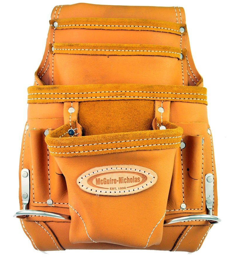 McGuire-Nicholas 689 MB 10 Pocket Pro Carpenter Pouch in Tan Full Grain Leather - Image 1